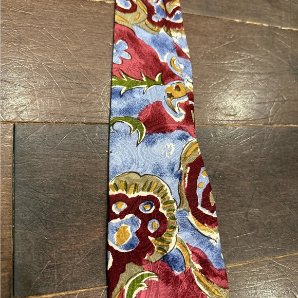 Max Raab Tango Colorful Floral Patterned Tie - Picture 3 of 5